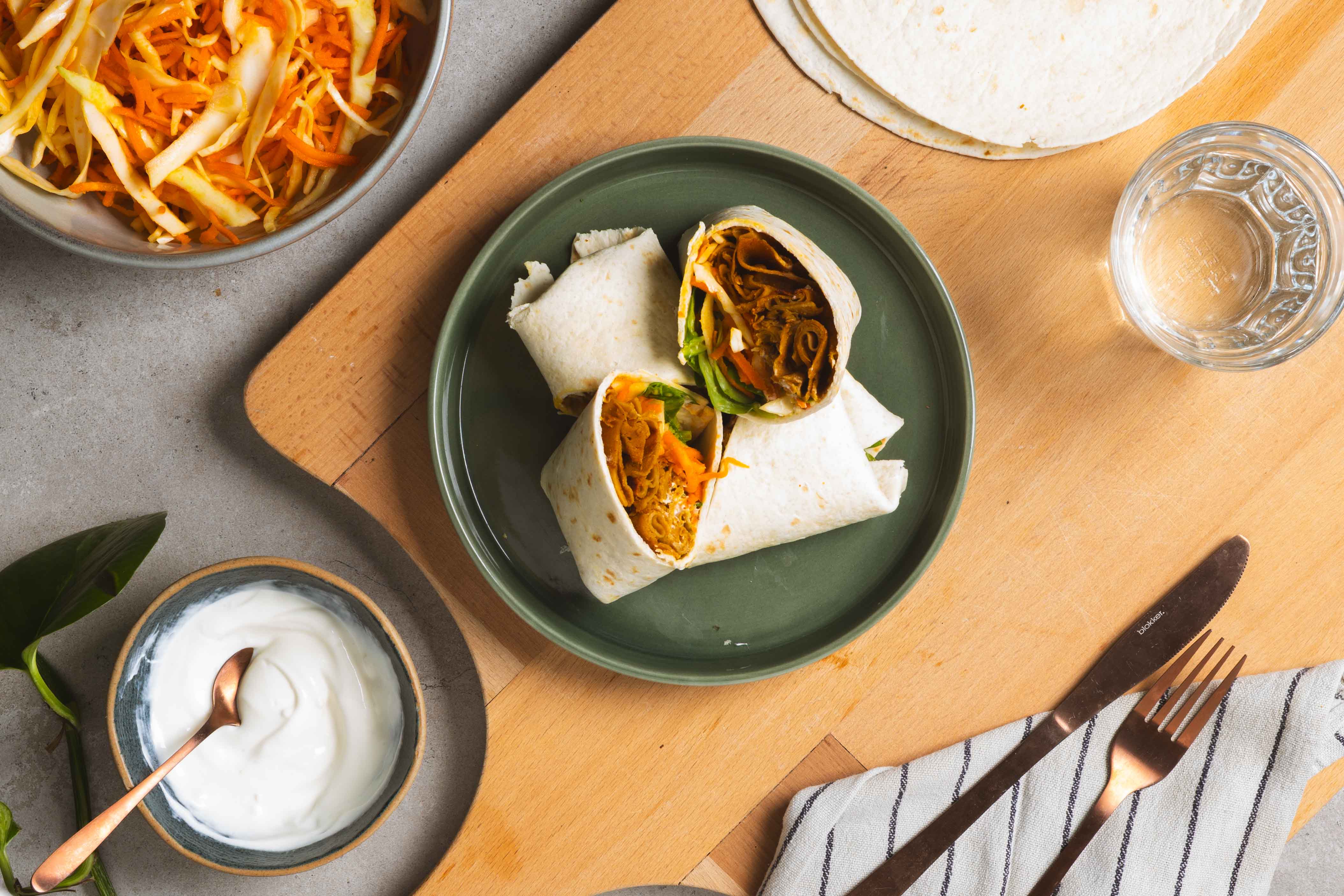 Durum met vegan döner