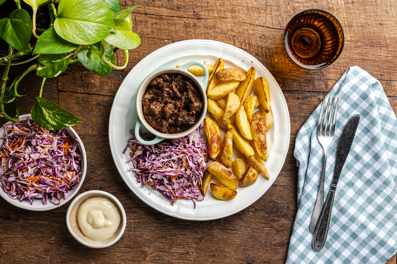 Stoofvlees met ovenaardappeltjes