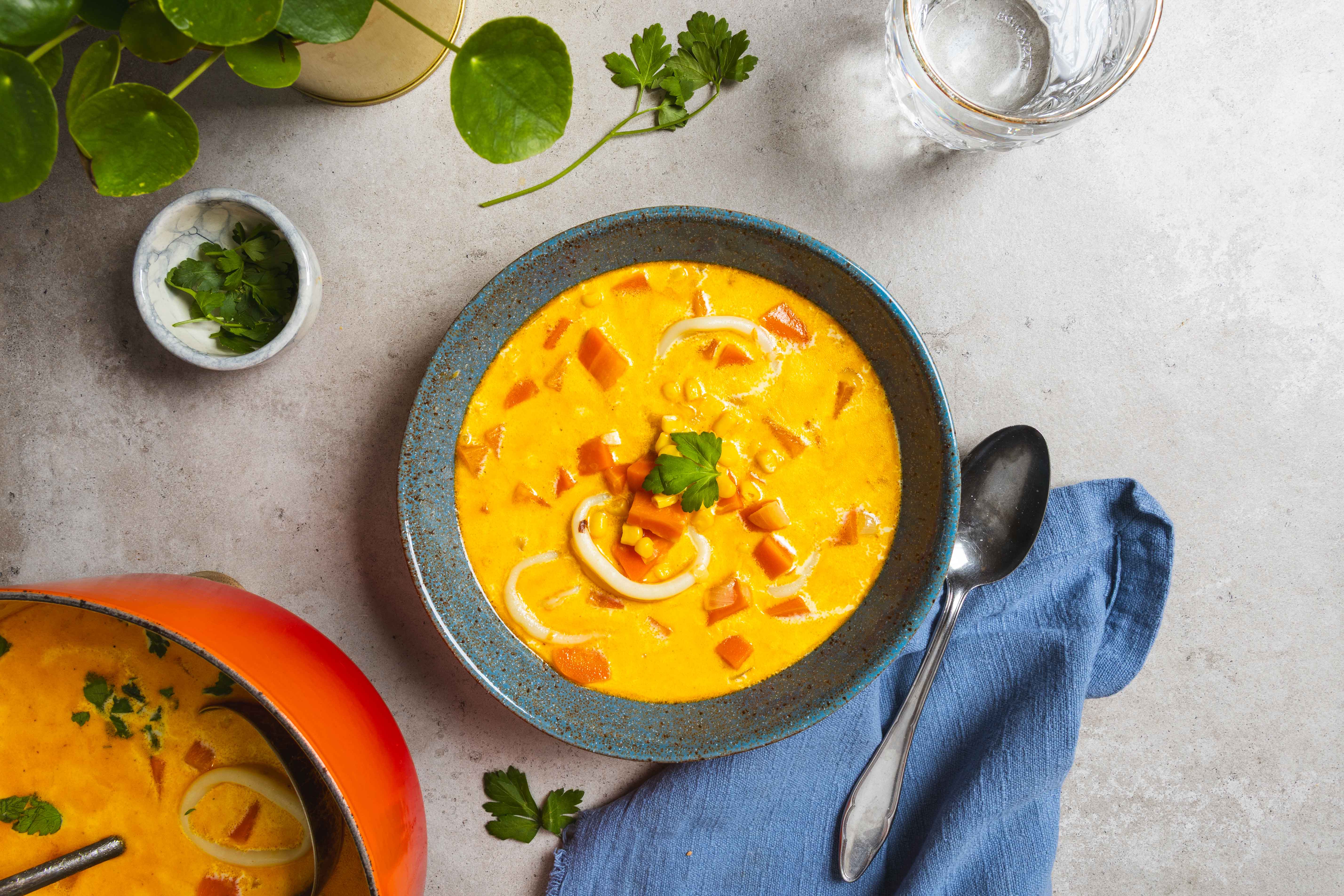 Winterse seafood chowder