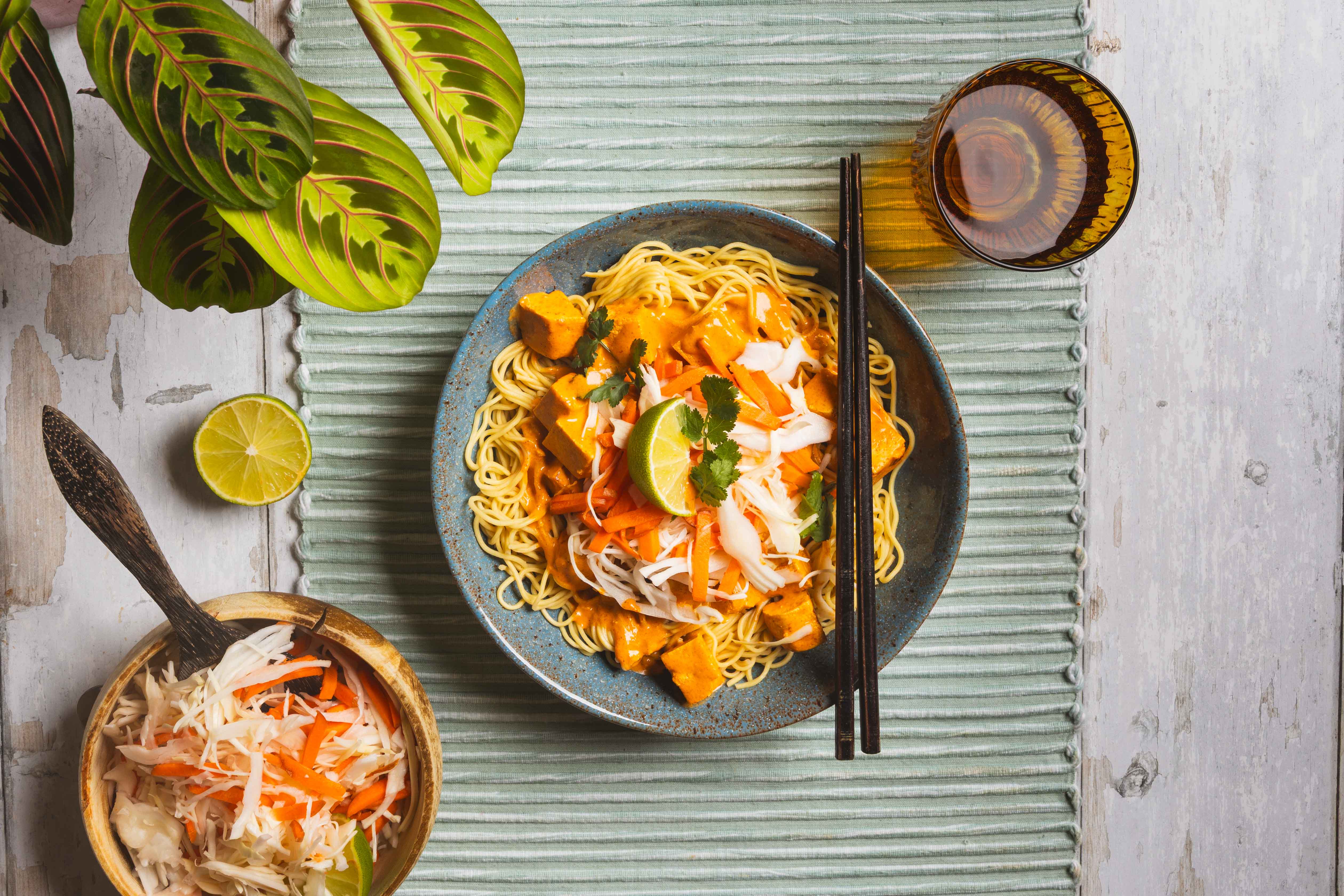 Thaise curry met tofu