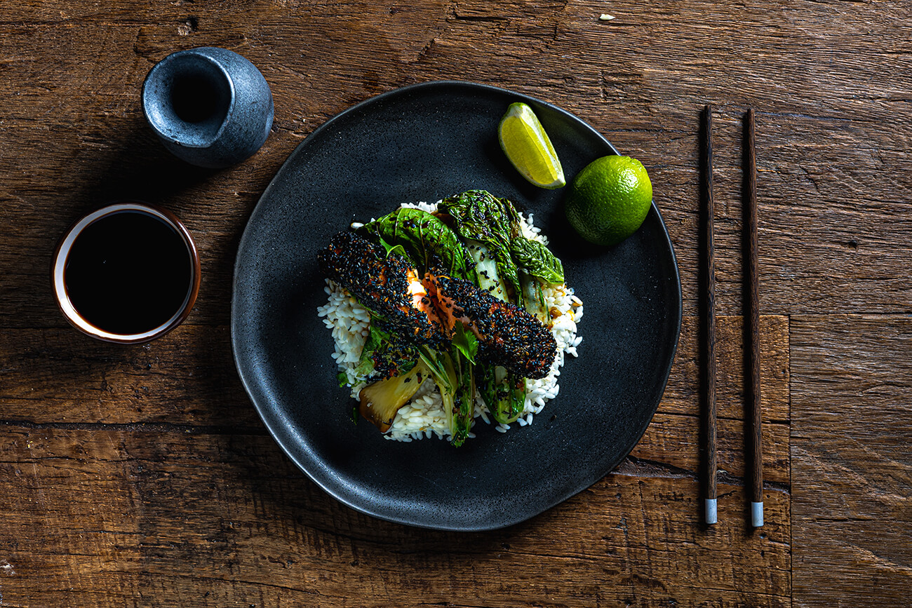 Zalm met sesamkorstje