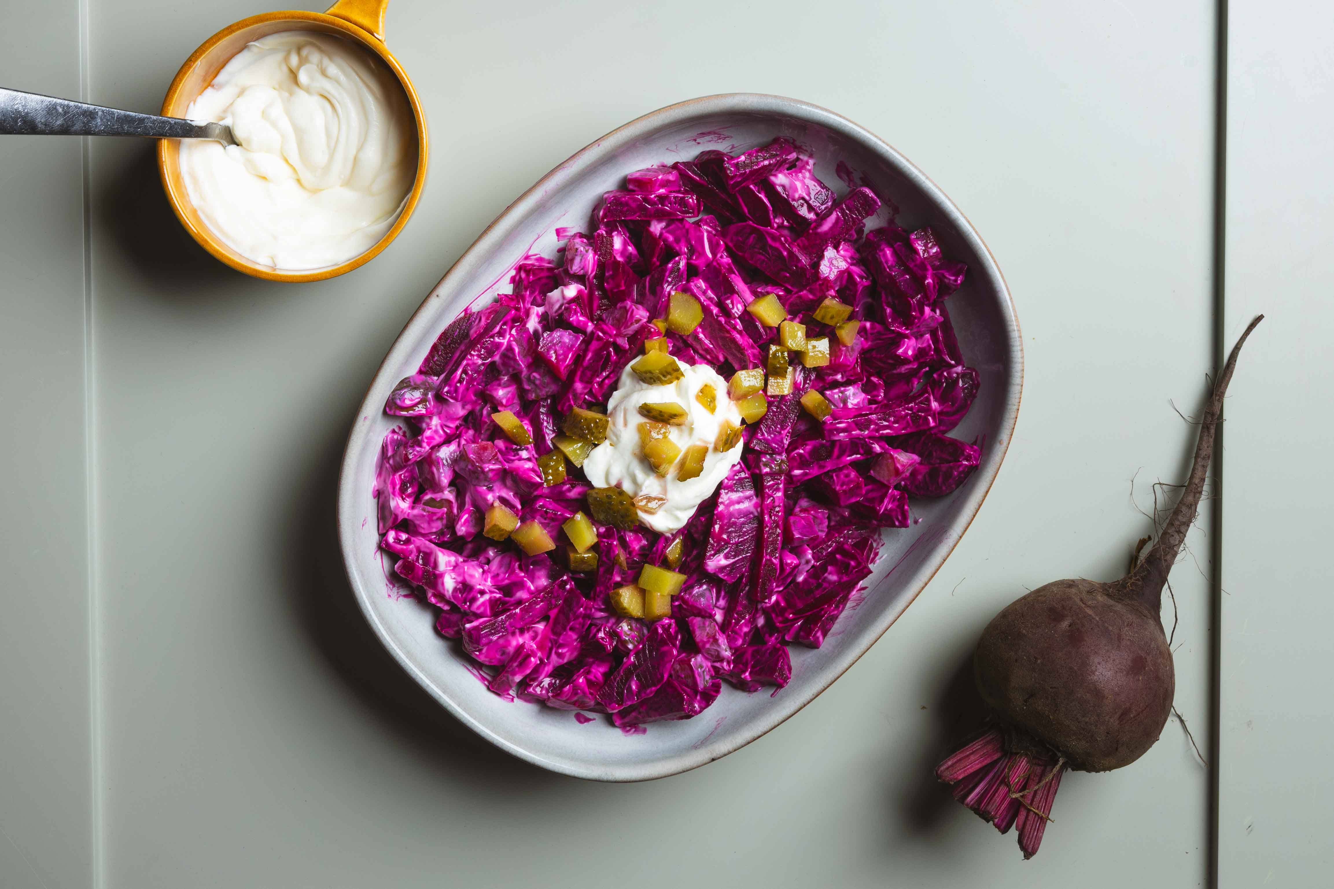 BIJGERECHT: Zoetzure bietensalade