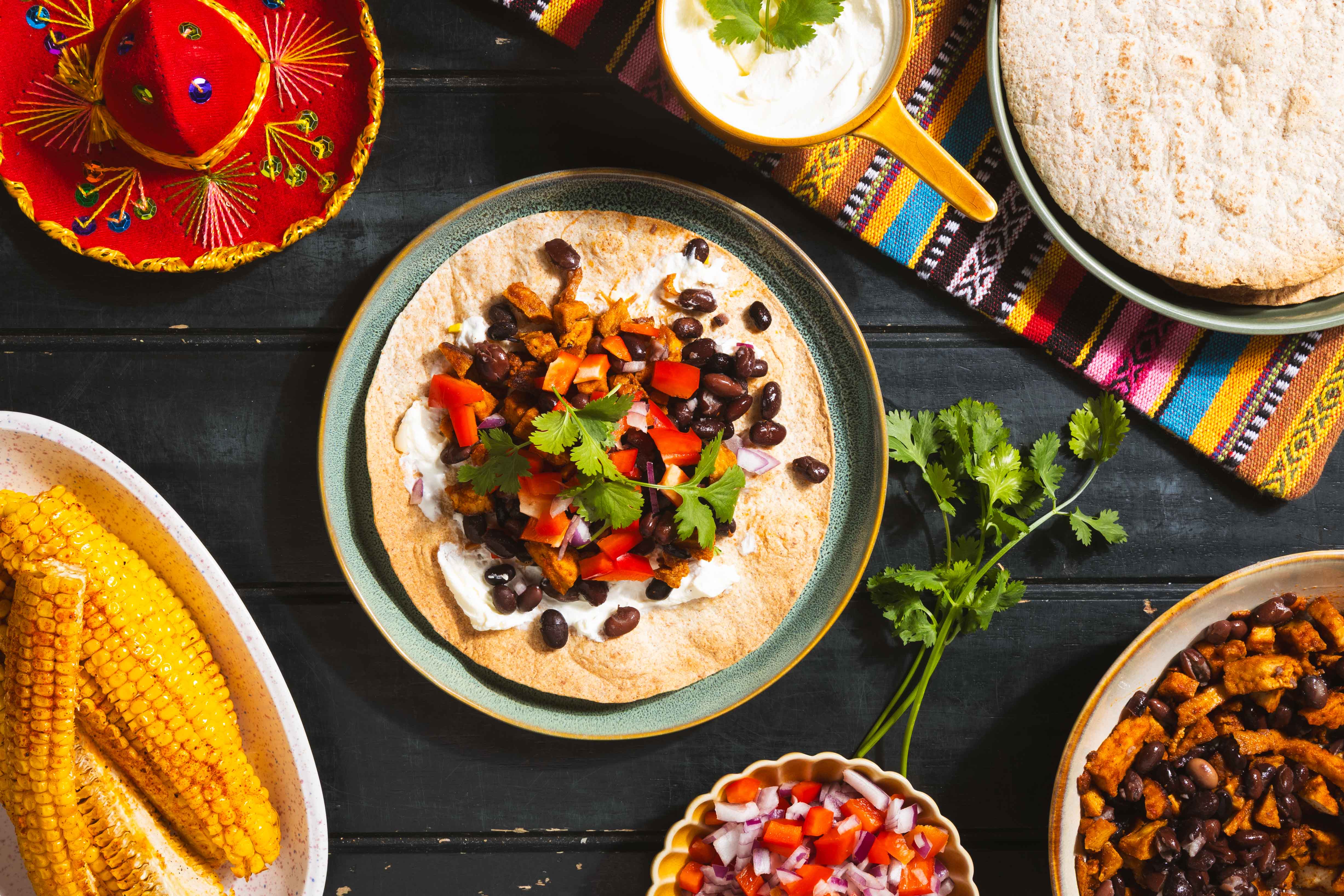 Tostadas met TexMex reepjes