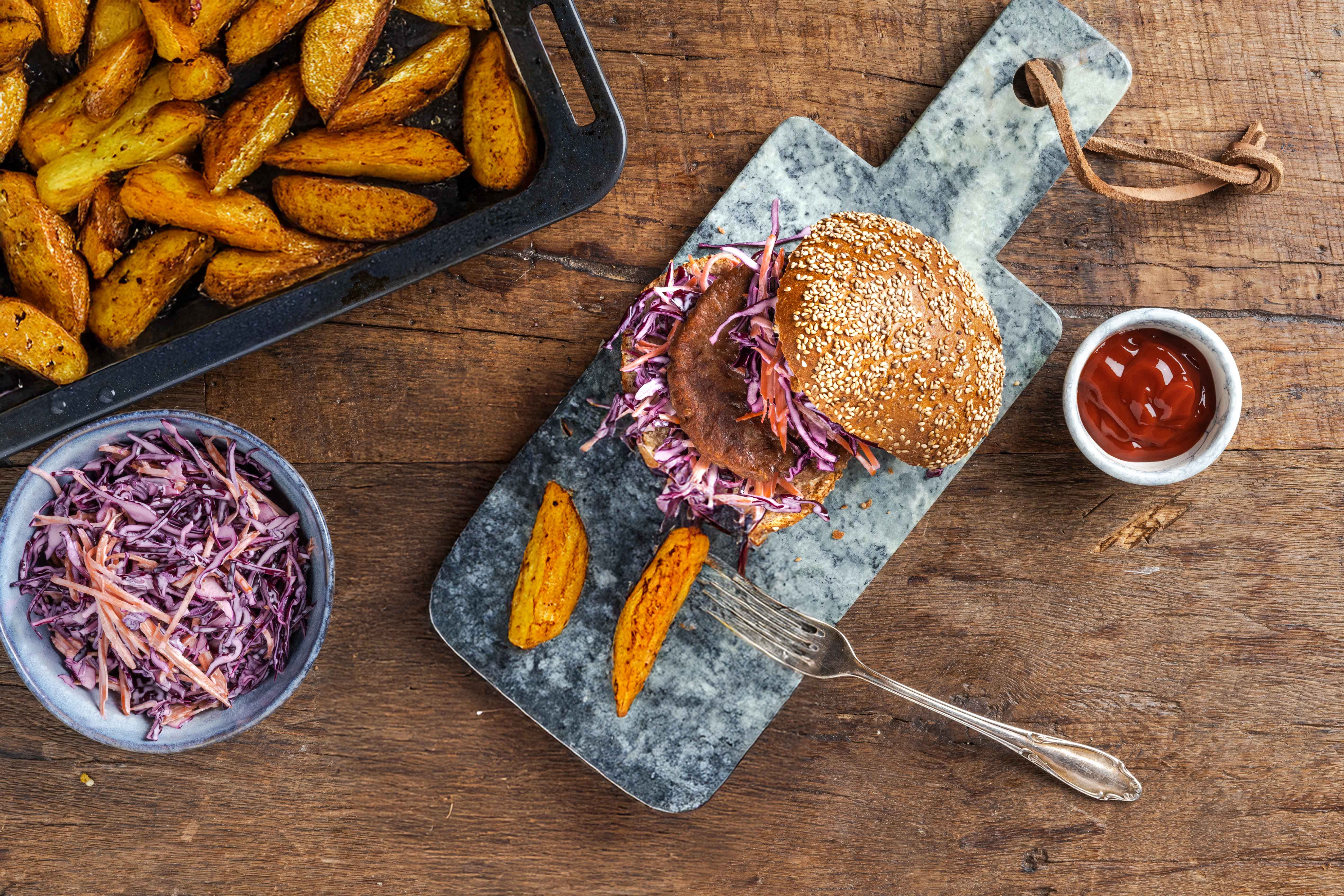 Broodje meatless burger